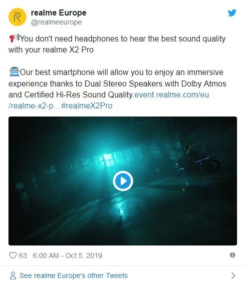 Realme X2 Pro即將上市,搭載驍龍855 Plus平臺+雙立體揚聲器