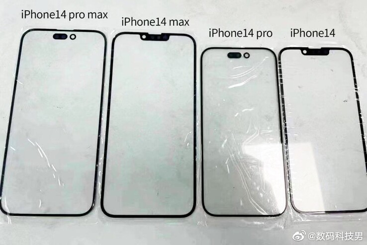 蘋果iPhone 14型號前面板模型曝光 每個(gè)型號有差異